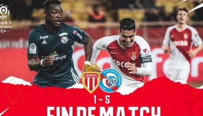  摩纳哥客场惨败斯特拉斯堡 防守漏洞遭诟病  